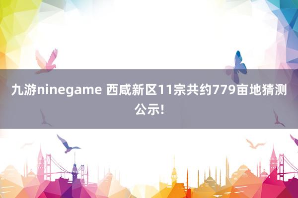 九游ninegame 西咸新区11宗共约779亩地猜测公示!