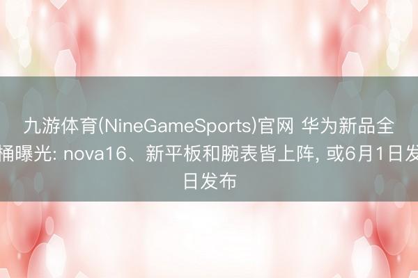 九游体育(NineGameSports)官网 华为新品全家桶曝光: nova16、新平板和腕表皆上阵, 或6月1日发布