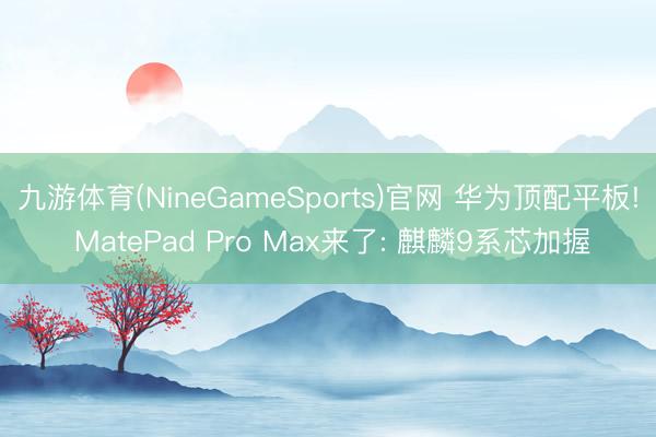 九游体育(NineGameSports)官网 华为顶配平板! MatePad Pro Max来了: 麒麟9系芯加握