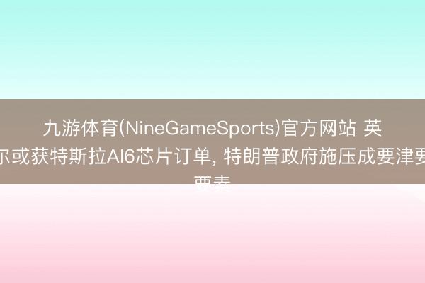 九游体育(NineGameSports)官方网站 英特尔或获特斯拉AI6芯片订单, 特朗普政府施压成要津要素