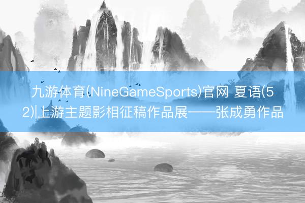 九游体育(NineGameSports)官网 夏语(52)|上游主题影相征稿作品展——张成勇作品