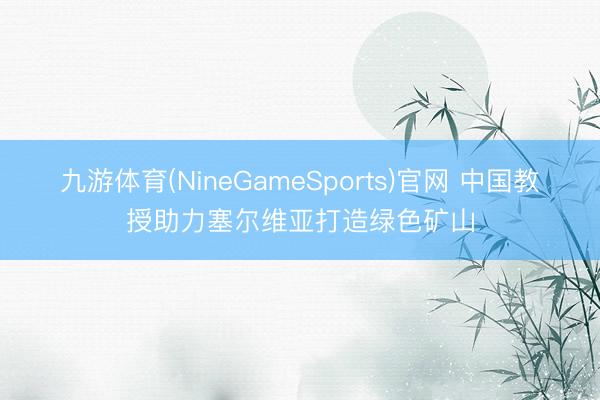 九游体育(NineGameSports)官网 中国教授助力塞尔维亚打造绿色矿山