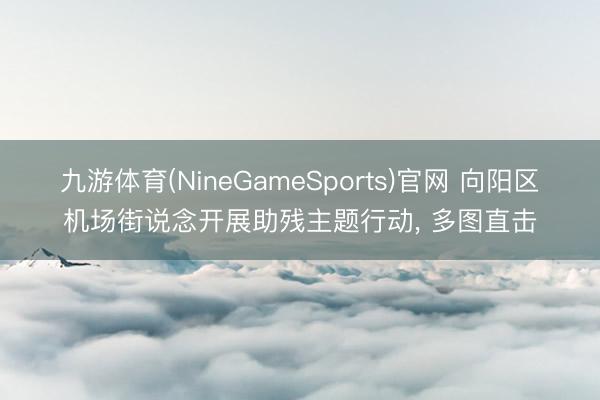 九游体育(NineGameSports)官网 向阳区机场街说念开展助残主题行动, 多图直击
