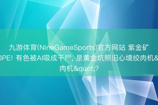 九游体育(NineGameSports)官方网站 紫金矿业破10PE! 有色被AI吸成干尸， 是黄金坑照旧心境绞肉机"?
