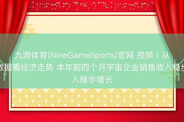 九游体育(NineGameSports)官网 视频丨从发票数据看经济走势 本年前四个月宇宙企业销售收入稳步增长